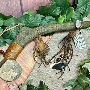 21.5&quot; Antler Medicine Spirit Tomahawk -Navajo