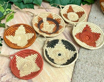Mini 6 pc set - Southwestern Basket Ornament Set