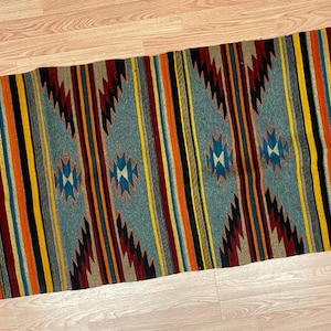 30&quot;x60&quot; Southwestern Zapotec Indian Rug