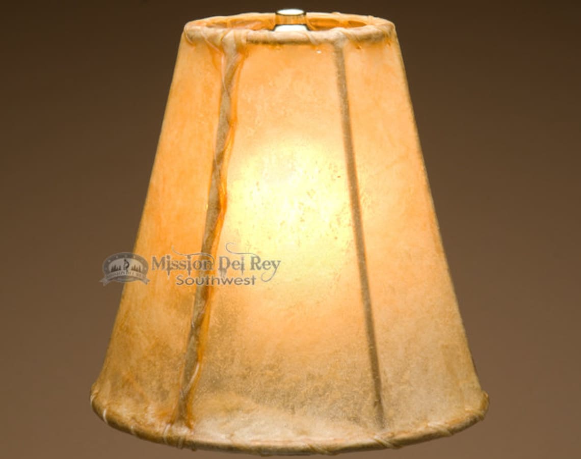 8 Bell Rawhide Lamp Shade southwest Etsy