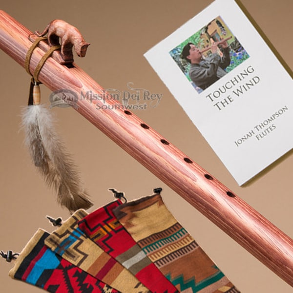Native American Flute & Bag Pack -Walnut Mt. Lion