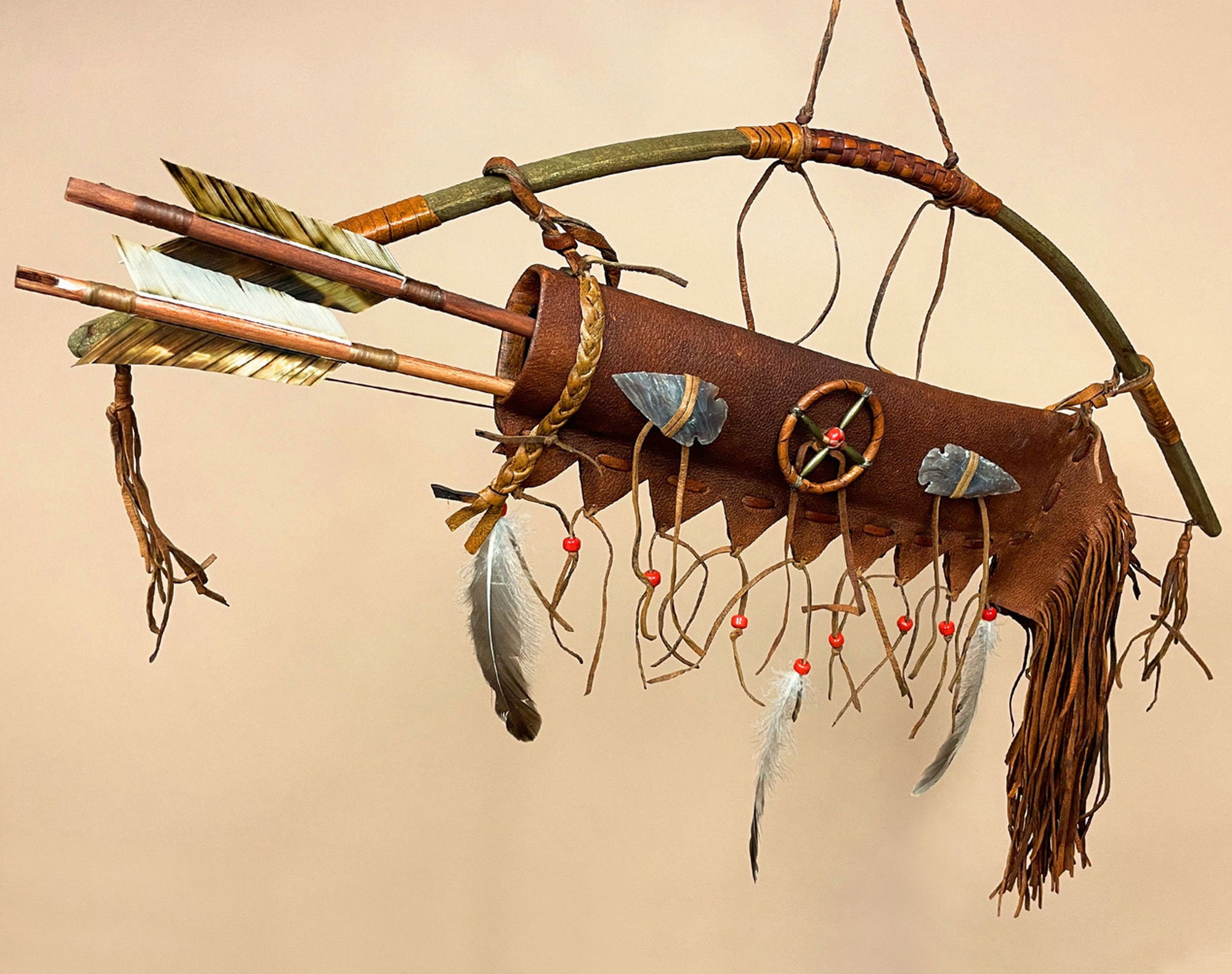 Navajo Deer Skin Bow & Quiver 28" -Scout