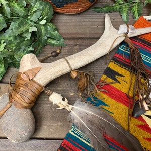 20&quot; Antler Medicine Spirit Tomahawk -Navajo
