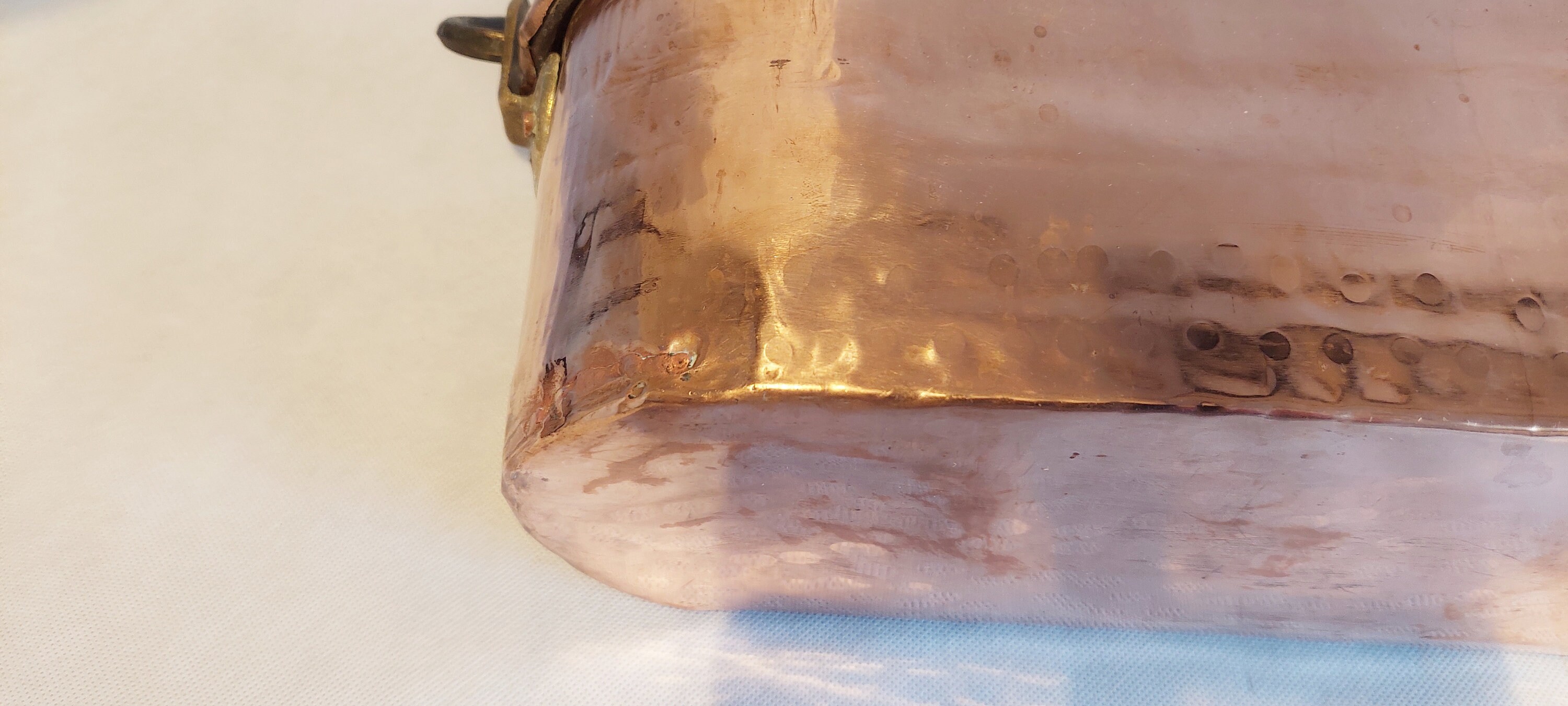 Grande Poissonnière En émail Blanc Vintage - Pour Cuisson Sur Gaz Ou électrique