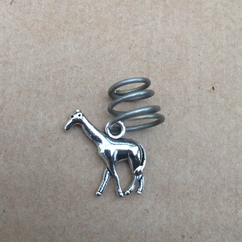 Serotonin Molecule Dread Loc Spiral Coil Bead