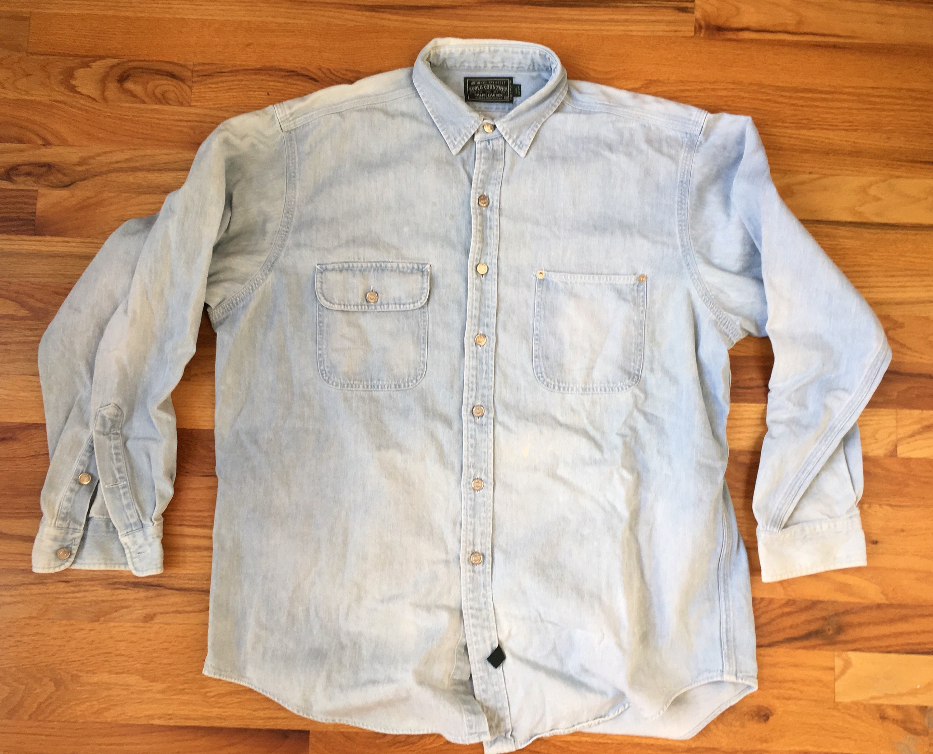 ralph lauren denim shirt vintage