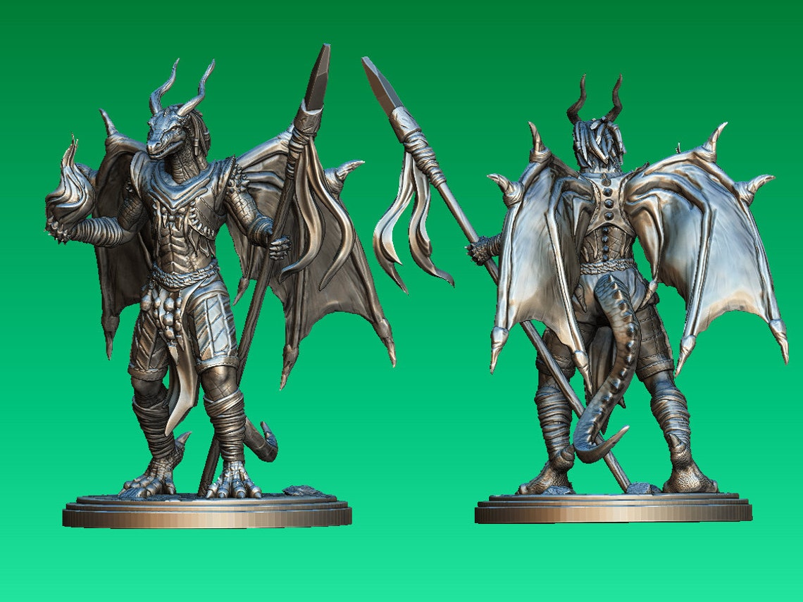 d&d dragonborn sorcerer miniature
