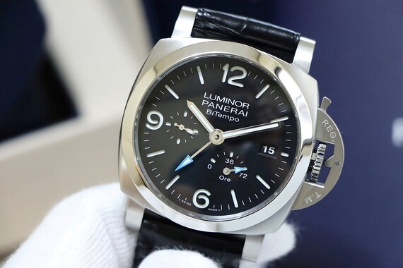 PANERAI  Luminor BiTempo Automatic Black Dial Men… - image 1