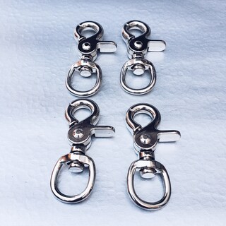 48 Ganci A Molla Rotondi Assortiti 4 Misure E 3 Colori (oro, Argento, Nero) Per Portachiavi, Collari, Borse E Accessori Fai Da Te