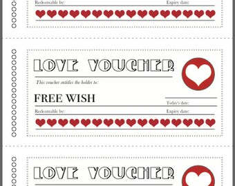 Love Voucher Coupons - download printable PDF