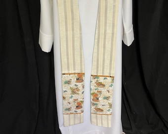 St. Francis Fox, rabbit and butterfly stole, blessing of animals