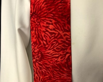 Fleur fougueuse batik rouge