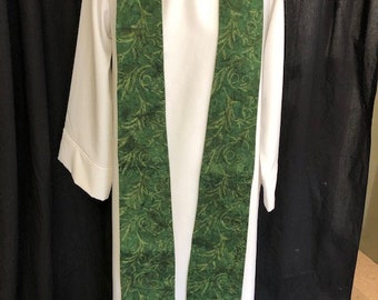 shades of nature green clergy stole