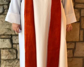 Orange Gun Violence Awareness Clergy Stole, Handmade