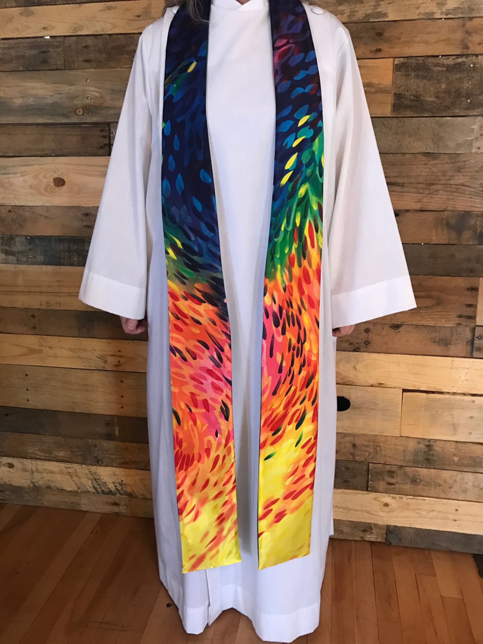 BLESSUME Kirche Stola - Bestickte Klerus Stola Pastor Kreuz