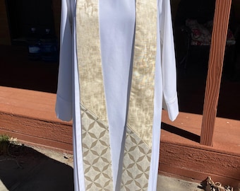 Étole de Pâques moderne en tissage texturé