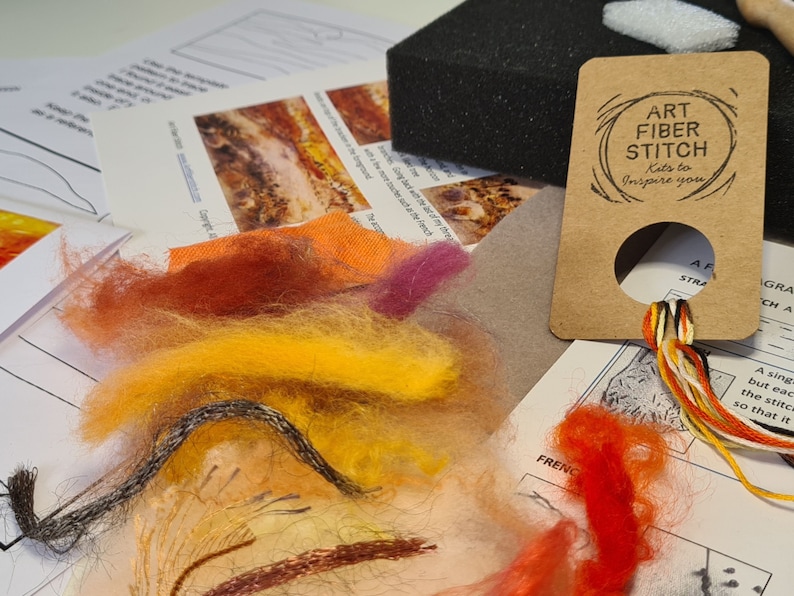 Glorious Sunset. Needle Felted Wool Art Picture Kit. Painting Etsy