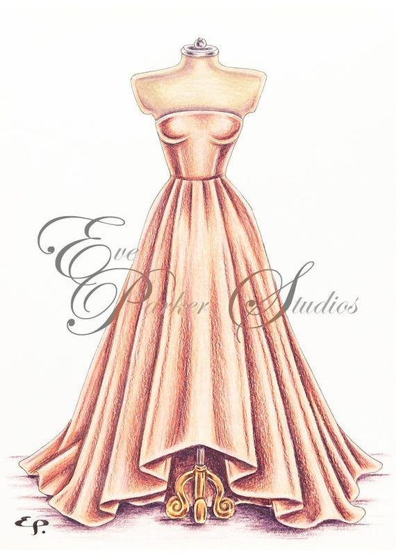 Fashion Designing Pencil Sketches Of Dresses 5