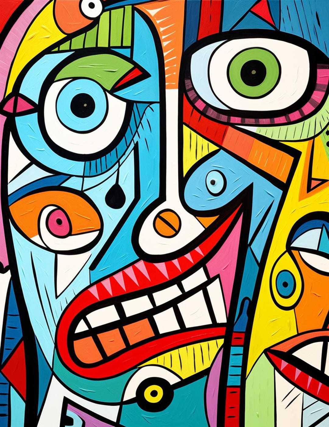 213 Picasso Faces Coloring Pages Adult Kids Coloring Pages, PDF ...