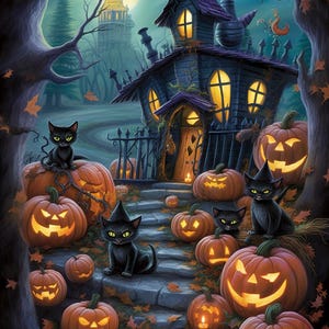 45 coloring pages about Haunted Houses, Children, Adults, Coloring Pages, PDF, Printable, MRR Resale Rights
