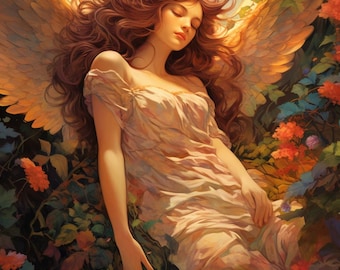 100 Angel Woman Coloring Pages Vol 2, Kids, Coloring Pages, Coloring Pictures, PDF, Download