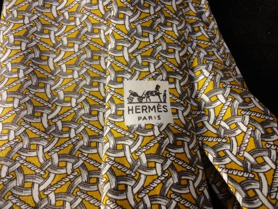 HERMES SILK TIE - image 2