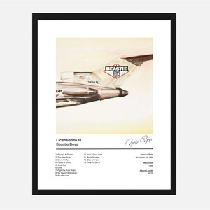 Beastie Boys Licensed To Ill Album Cover Poster 24x24 Inches Etsy It was 1986 and my father, who was somewhat of a local rock star in. beastie boys licensed to ill album