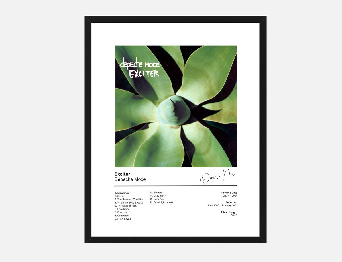 DEPECHE MODE poster exciter depeche mode portada disco Etsy España