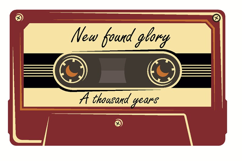 New Found Glory A Thousand Years Lyrics Music Art Music Etsy