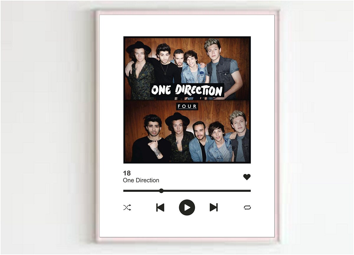 Tren Disponible arma ONE DIRECTION 18 canciones one direction poster one - Etsy España