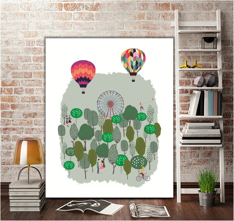 Happy Days Quirky Wall Art Print Children's Nursery Art Etsy