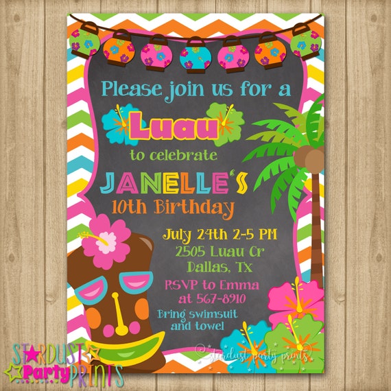 luau birthday invitation luau party invitation luau invitation hawaiian birthday invitation hawaiian invitation hawaiian invitation