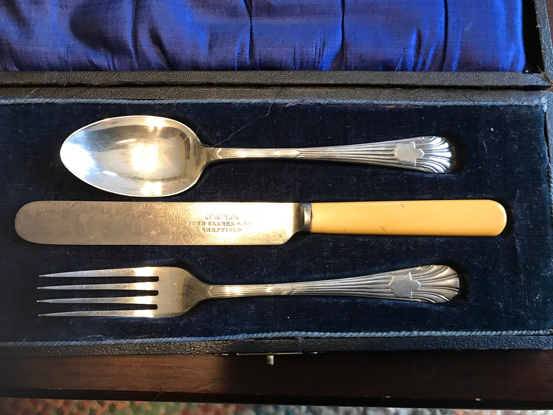 Early 1900s Childs English Cutlery SetSheffield Etsy