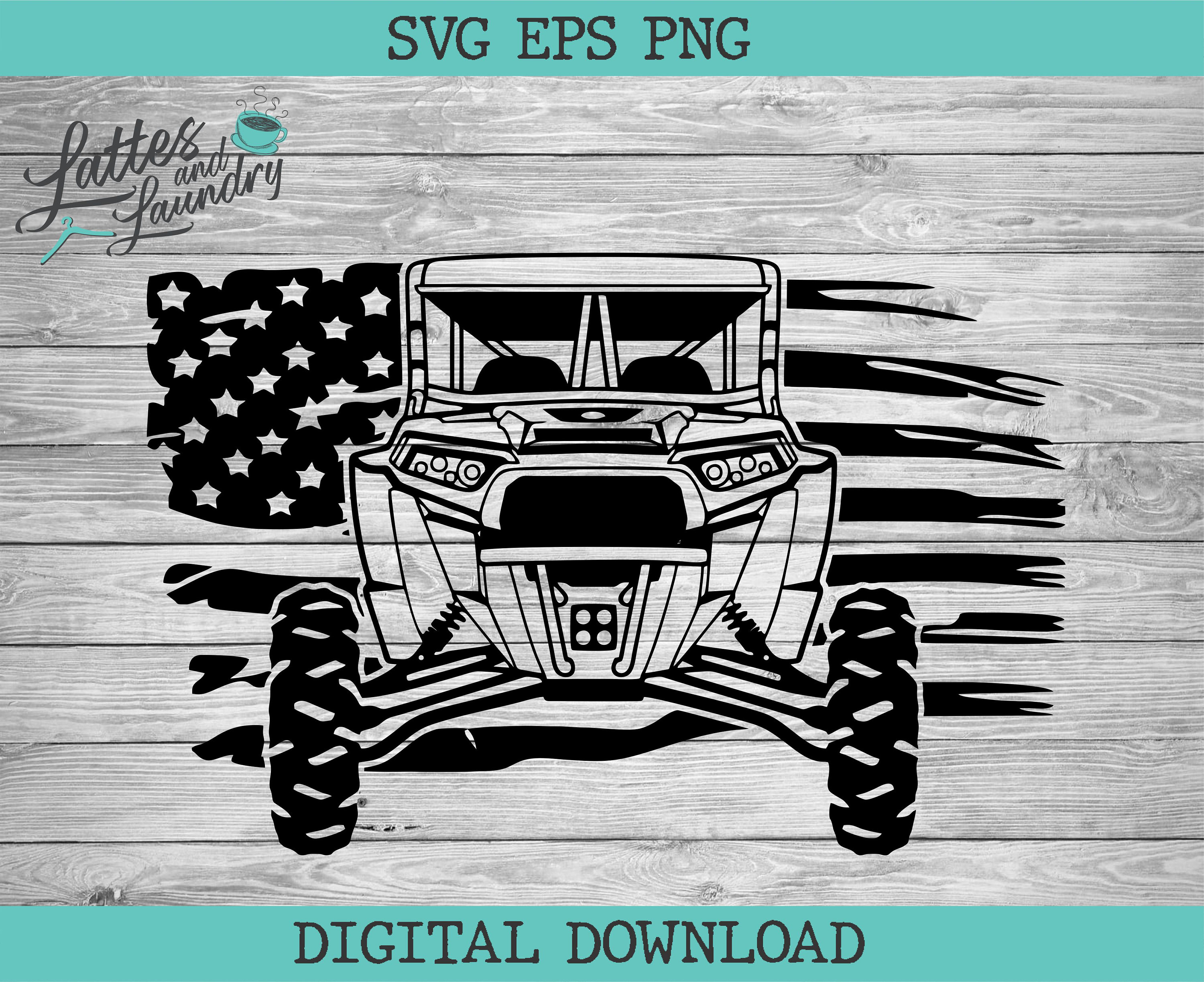 Download RZR American Flag America Offroad SXS Digital File SVG Cut ...
