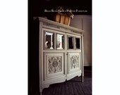 FOR SALE Exquisite Richly Carved Antique Glazed Library Cabinet Bookcase
