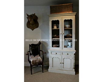 SOLD OUT - Similar Design en route - Lofty Hand Painted Solid Pine French Style Glazed Kitchen Cabinet