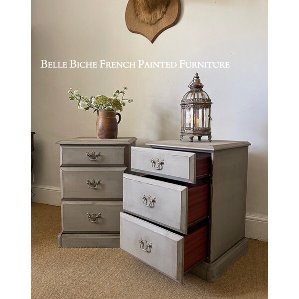 Grey Bedside Table Etsy UK