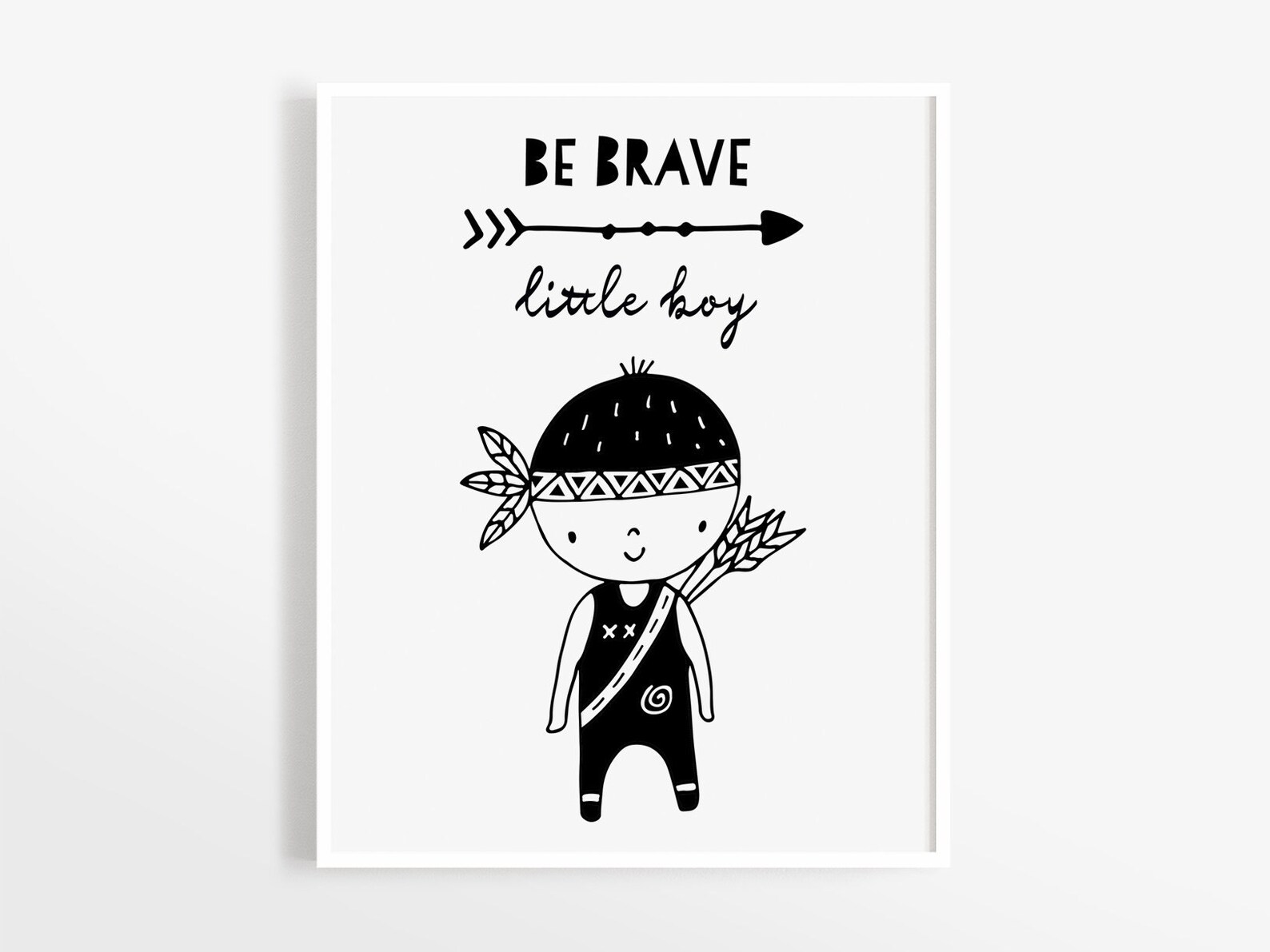 Be Brave Little Boy Art Print Instant Download Printable Etsy