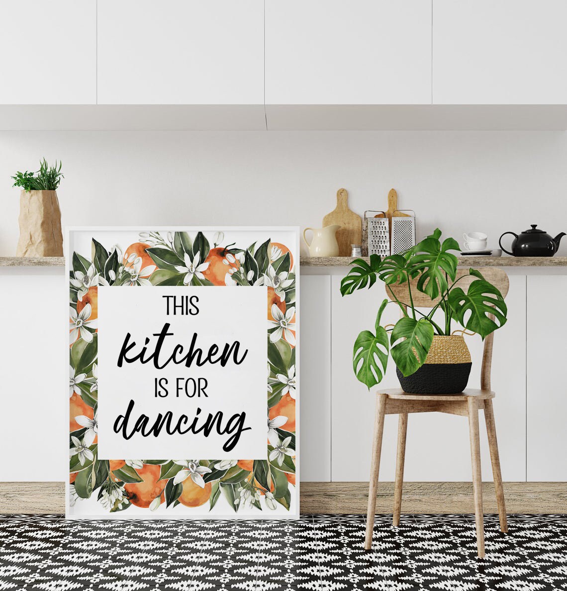 This Kitchen is for Dancing Art Print Kitchen Wall Art Etsy
