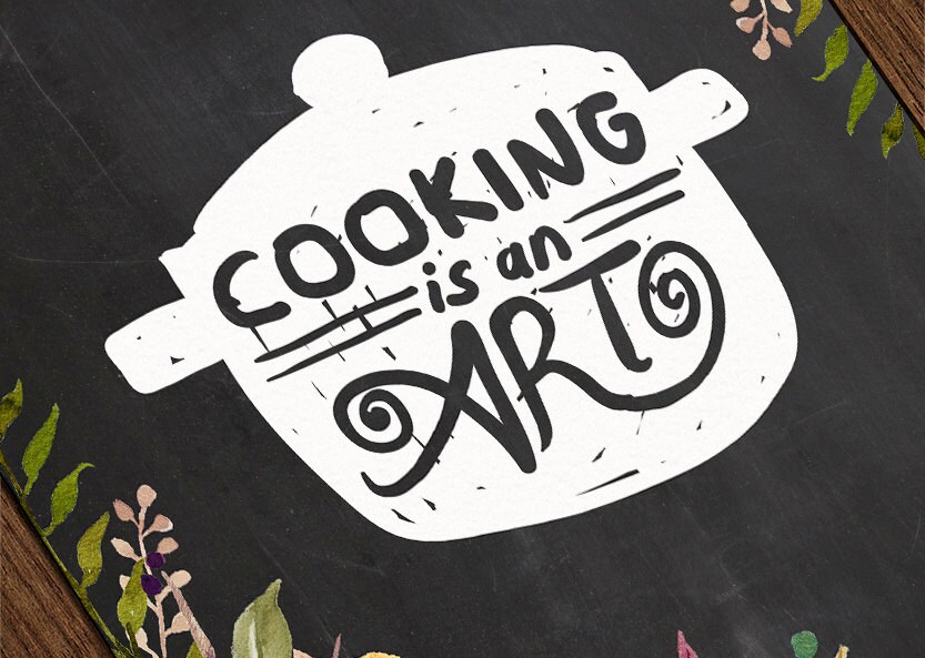 Cooking Is An Art Print Kitchen Art Print Instant Download Etsy