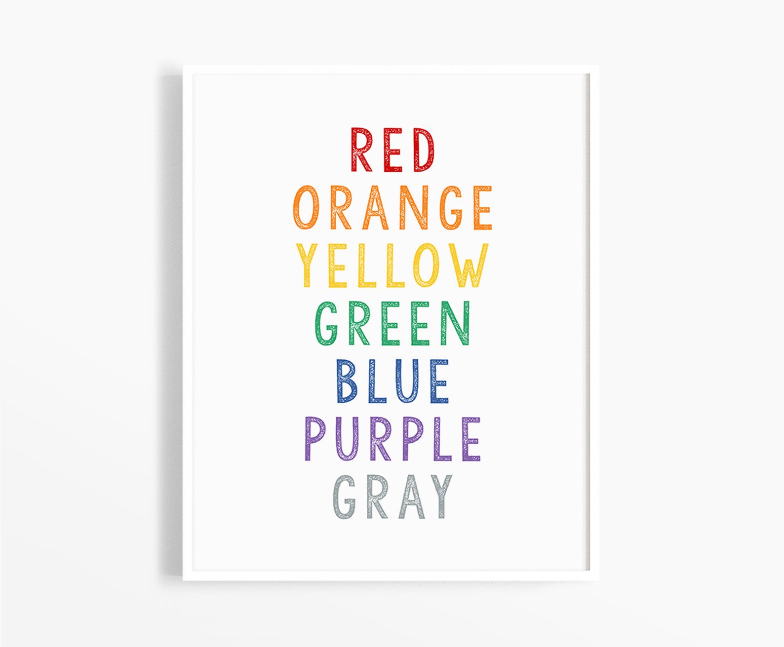 Alphabet Numbers and Colors Art Print Instant Download | Etsy