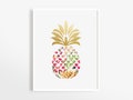 Pineapple Art Print, Tropical Decor, Botanical Print, Kitchen Wall Art, Pineapple Print, Printable Wall Art, Instant Download product logo