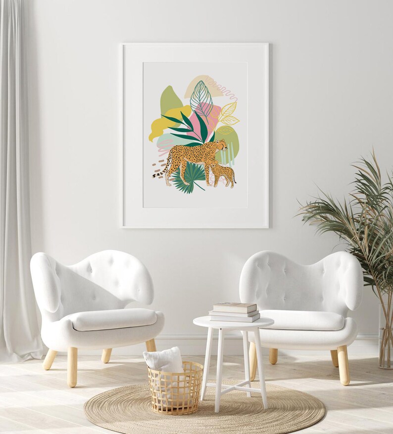 Jungle Art Print Botanical Wall Art Jungle Printable Jungle Etsy