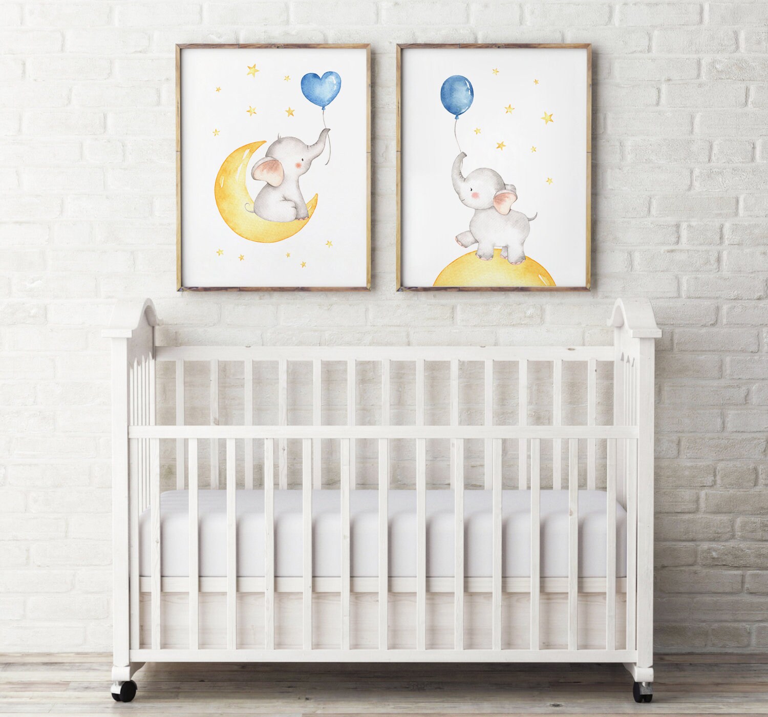 Nursery Wall Art Baby Elephant Print Printable Wall Art | Etsy