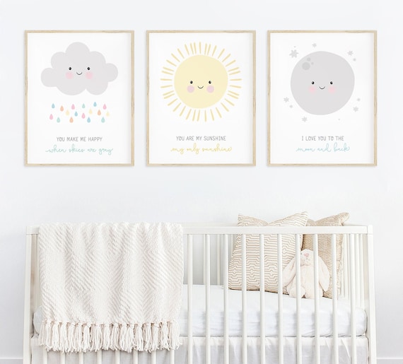 gender neutral nursery wall art