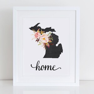 Michigan Art Print Michigan Printable Art Instant Download - Etsy