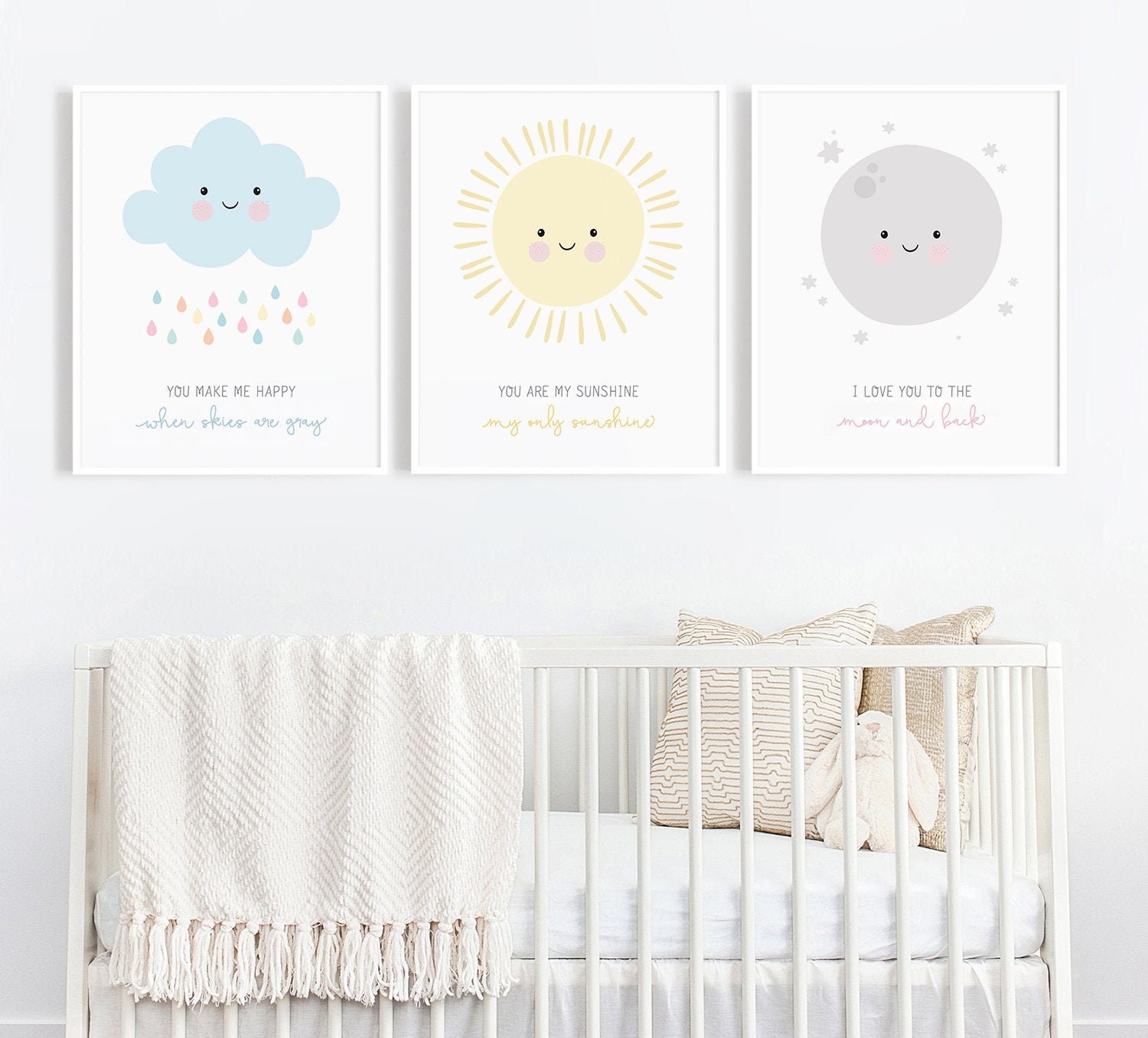 Nursery Wall Art Set Neutral Nursery Decor Printable Wall | Etsy