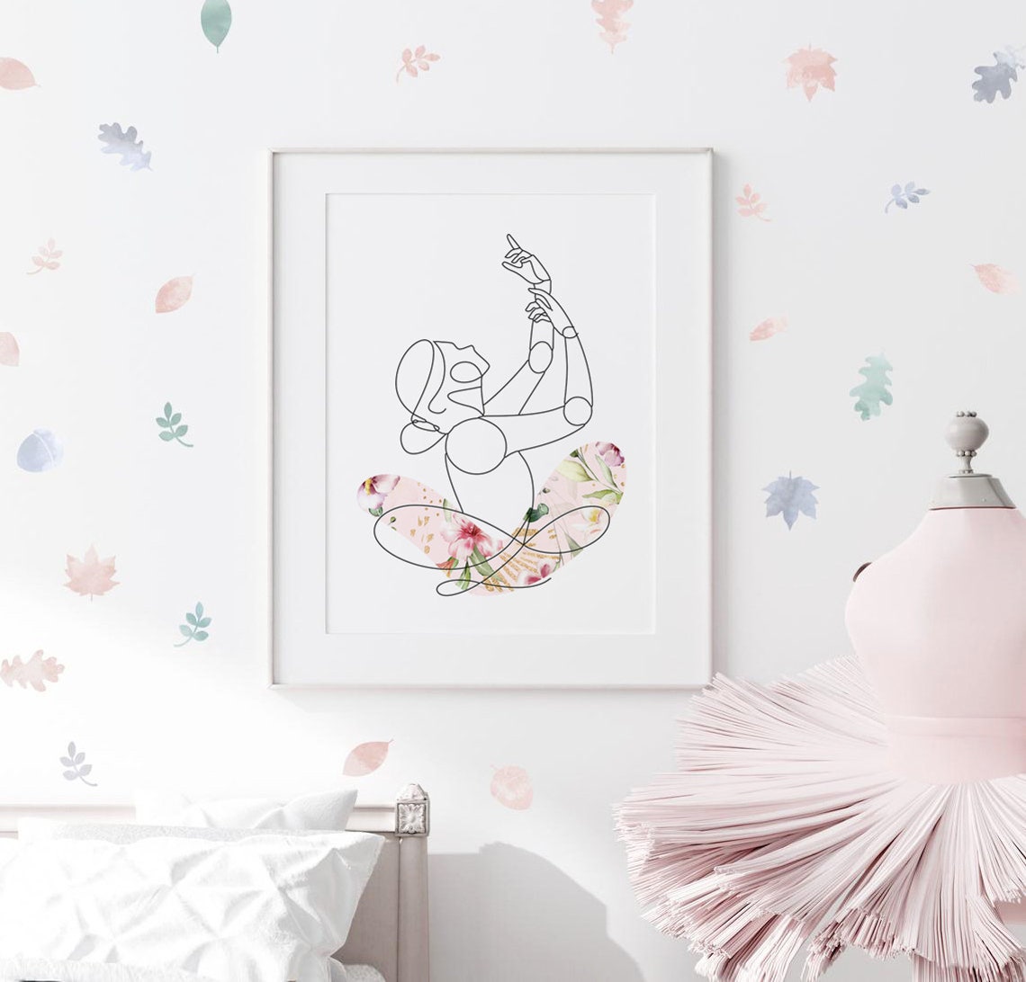 Ballerinas Wall Art Ballet Art Print Abstract Ballet Etsy