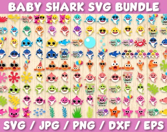 Baby Shark Svg, Baby Shark Mega SVG Bundle, 126+ Designs Baby Shark Svg Bundle, Baby Shark Mega Bundle, T Shirt Designs SVG, Svg Bundle