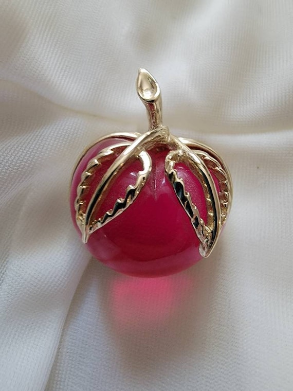 Vintage Sarah Coventry Apple Pin Etsy Canada